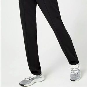 Jaanuu Hudson Slim Leg Black Stretch Scrub Pants